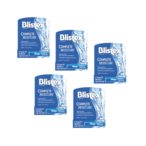 Blistex Complete Moisture Lip Protectant 0.15 oz (Pack of 5)