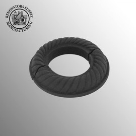 Renovators Supply Manufacturing Aluminum Escutcheon Plate 3.13" OD Escutcheon 1.25" IPS Black Radiator Flange