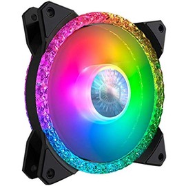 Cooler Master MasterFan MF120 Prismatic - Case Fan 120 mm, Triple Ring Addressable RGB Lighting, Cristal Effect, Silent Cooling - Full Compatibility