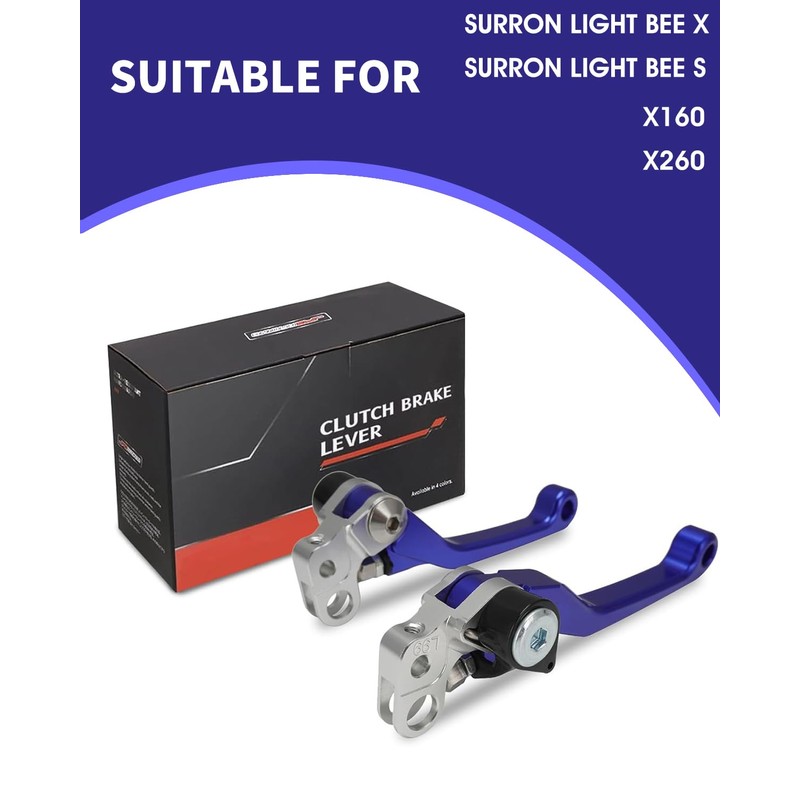 JFG RACING Brake Levers for Surron Light Bee,Foldable Adjustable Clutch