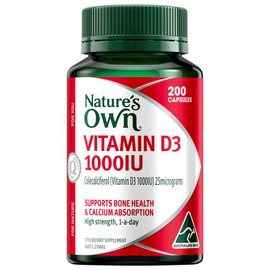 Nature's Own Vitamin D 1000Iu 200 Capsules