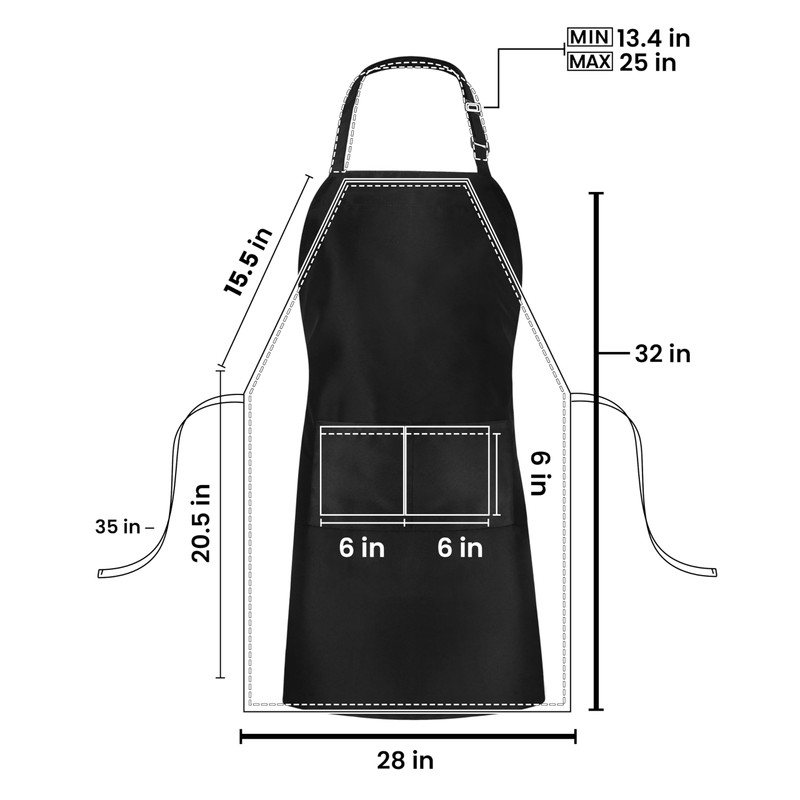 Utopia Kitchen 10 Pack Bib Apron, Unisex Adjustable Aprons with