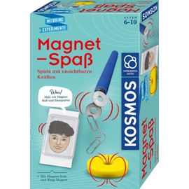 Kosmos 658137 Magnetic Fun, Discover Magnetism Playfully in Exciting Experiments, with Magnetic Rod and Ring Magnet, Experiment Set for Children from 6 to 10 Years, Gift