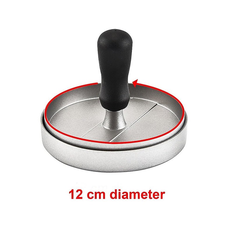 Large Round Hamburger Patty Maker Grill Press Burger Metal Mold