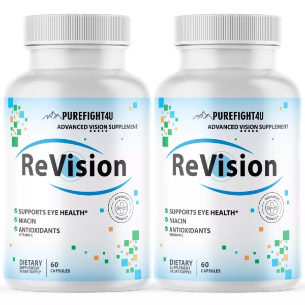 PureFight4U ReVision Capsules, Advanced Vision Supplement-2 Bottles