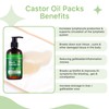Castor Oil Pack Wrap,Black Jamaican Castor Oil 250ML(Organic Cold Pressed
