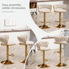 Canxkun Gold Bar Stools Set of 2, Counter Height Bar