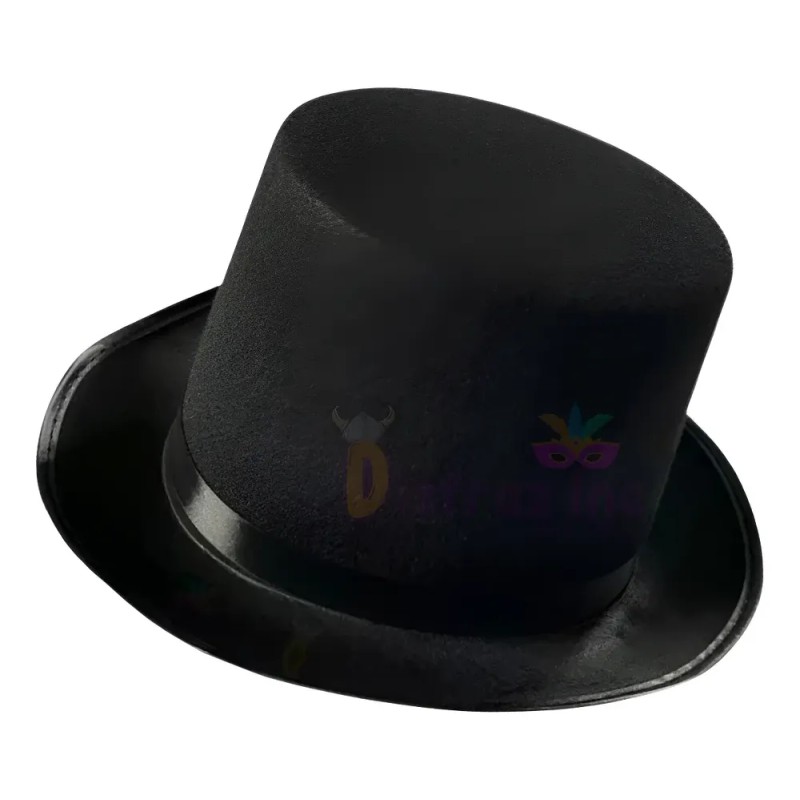 Bonete de Fieltro Negro para Adultos – Sombrero Catrín de