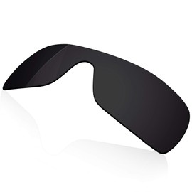 RockShell Polarized Lenses Replacement for Oakley Oil Rig Sunglasses - Jet Black