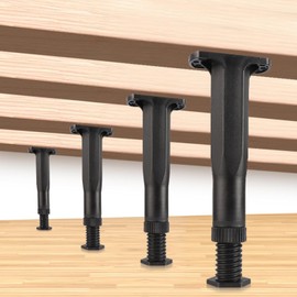 Bed Frame Support Legs 4 Pcs, Adjustable Bed Support Legs Replacement, Bed Frame Center Support (7.68-13.58 inch)