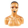 STUDIO LIMITED 16" Realistic PVC Mannequin Head with Shoulders Upper