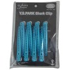 Y.S.PARK Shark Clips, Set of 8, Light Blue Metal