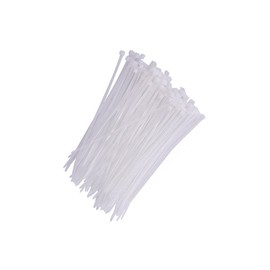 KafTon Pack of 100 Natural Cable Zip Ties, UL Nylon, Perfect for PC, Bicycle Tie Wrap DIY Home Wire Vegetable Garden Office (100mm x 2.5mm) Natural