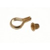 Pack of 16 Banjo Shelf Florentine Support Stud and Socket 6 mm Eb Brass Nickel-Plated