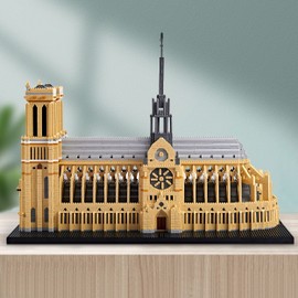 COZYMASS 7380 PCS Large Architecture Notre Dame De Paris Building Blocks Set for Adults, Collection Micro Building Blocks Toy Present Ages of 14+