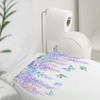 Hanging Plants Toilet Stickers Wisteria Flower Vine Bathroom Wall Sticker
