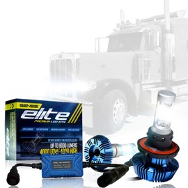 Genssi LED Bulb Halogen Upgrade for High Beam Compatible with Peterbilt 388 389 2008-2019