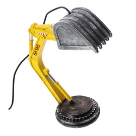 Artibetter Boys Lamp Excavator Table Lamp Made of Resin Artificial Bedside Table Bedroom Lighting Desk Lamps Children's Lamps for Bedroom Boys Construction Room Decoration for