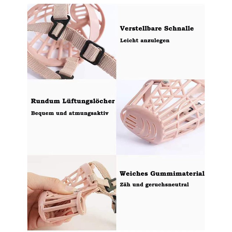 Dog Muzzle for Small, Medium, Large Dogs, Prevents Biting, Chewing