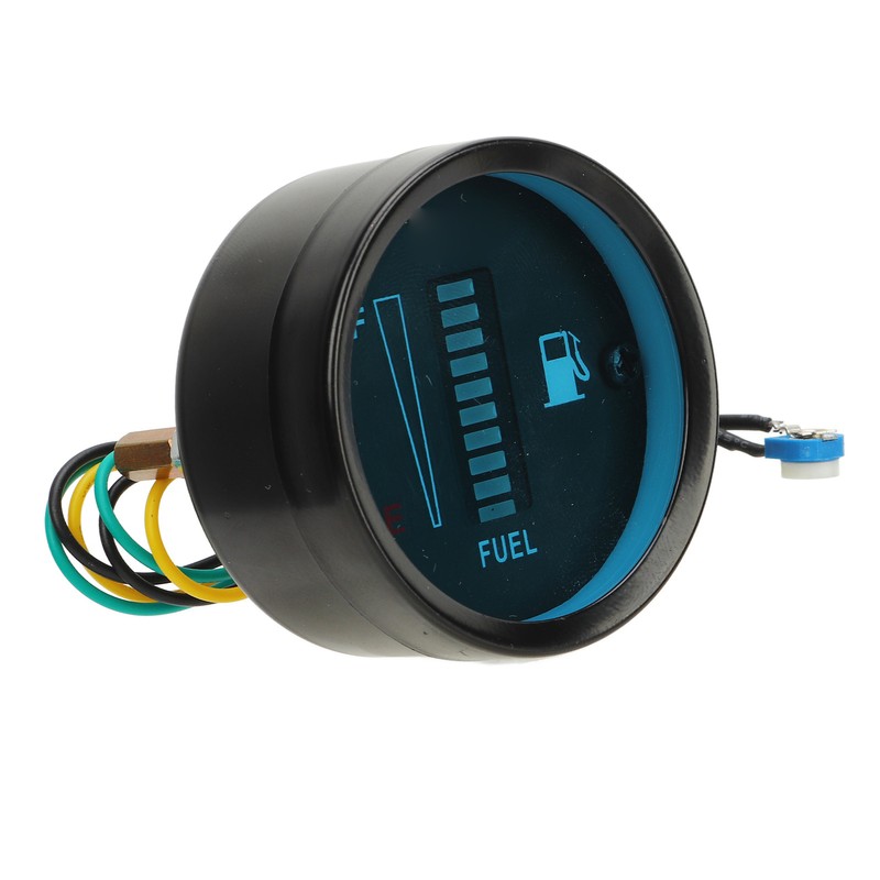 Motorcycle Fuel Level Gauge 52mm Housing Diameter LED Light Display