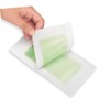 10 piezas Tiras de Cera Depilatoria Doble Cara Verde para