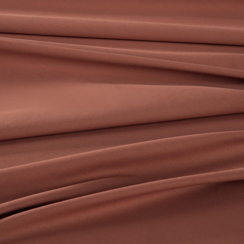 Chezmoi Collection Solid Terracotta 250TC 100% Cotton Twill Bed Sheet