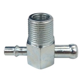 Gxcdizx Upgrade Intake Manifold Vacuum T Fitting 3/8in NPT Thread 1/4in & 3/8in Nipple Steel Zinc