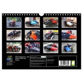 MZ-Gespanne - One Piece of GDR in Cuba (Wall Calendar 2026 DIN A4 Landscape), CALVENDO Monthly Calendar