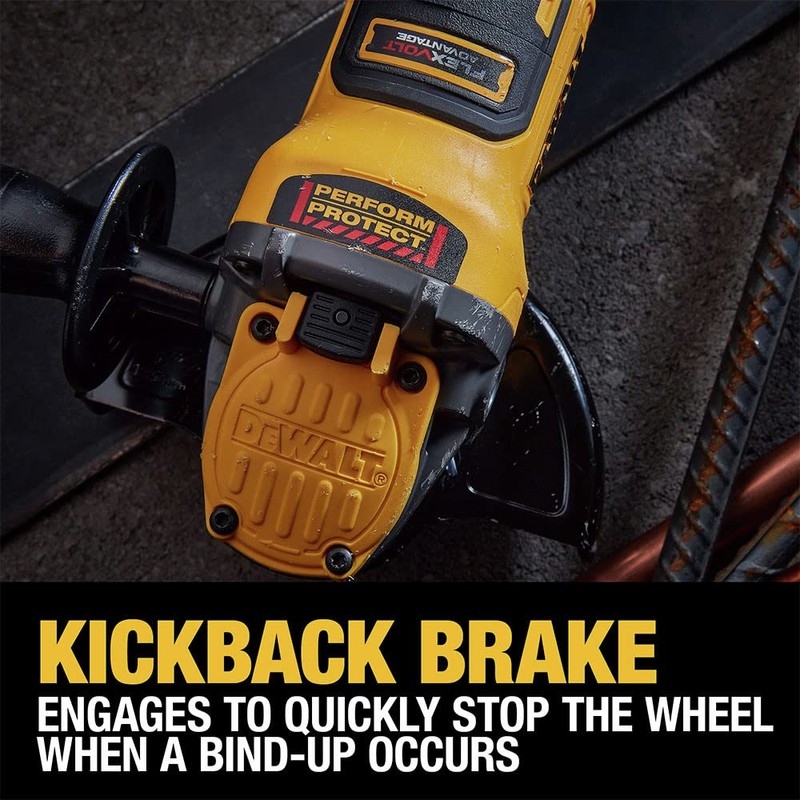 DEWALT DEWALT FLEXVOLT ADVANTAGE 20V MAX* Angle Grinder, Paddle Switch,