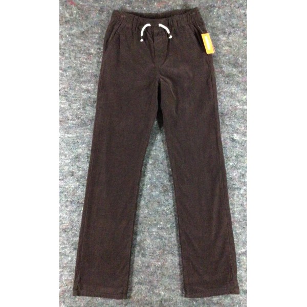 Gymboree Boys Brown Corduroy Fleece Lined Roll Cuff Pull On