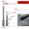 ASNOMY 2Pcs 4.5" & 7" Extra Long Forstner Drill Bit