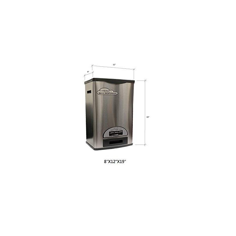 CRB-33S Stainless Steel Rice Dispenser 30 Pounds, rice dispenser By