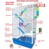 Mcage X-LARGE 6-Floors Hamster Palace Mouse Habitat Crossover Tube House