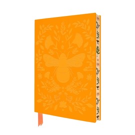 Exquisit Premium Notizbuch DIN A5: Jade Mosinski, Biene: Unser hochwertiges, liniertes Blankbook mit Softcovereinband aus Kunstleder mit ... künstlerisch gestaltetem Buchschnitt