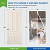 White Magnetic Screen Door - Fit Door Size 40x80 Inch,