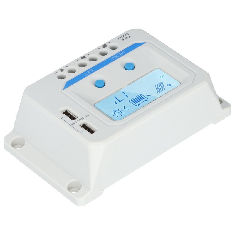 Solar Charge Controller LCD Circuit Protection 3 Level PWM Charge