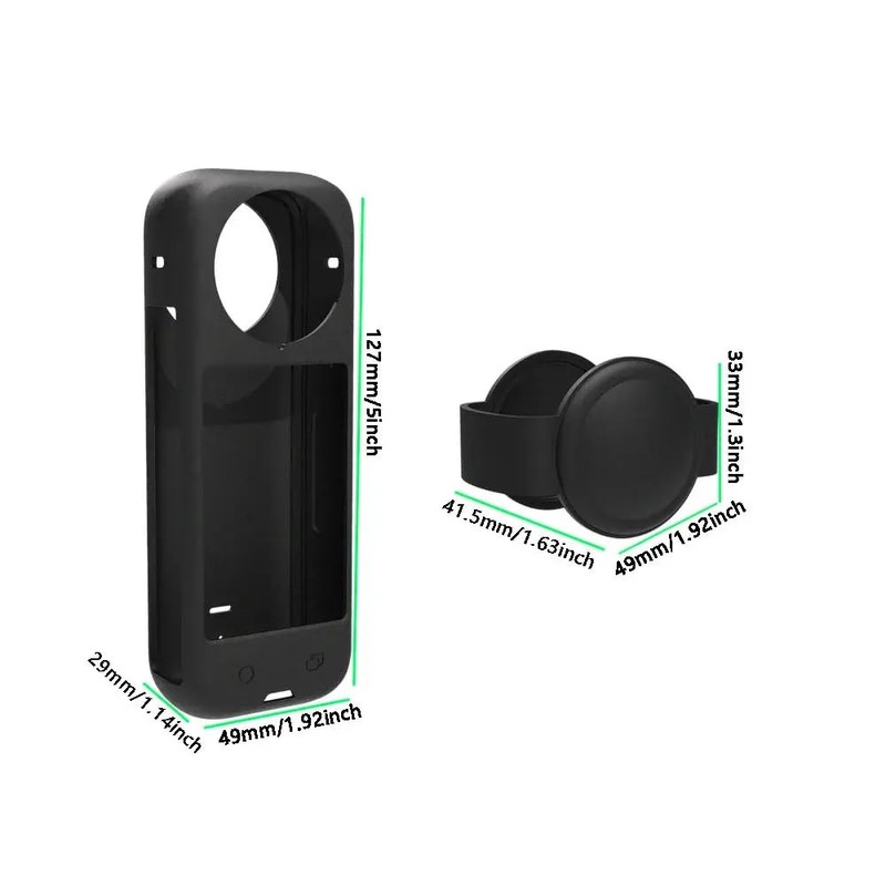 Reflex Camera Silicone Protective Case Compatible with Insta 360 X4