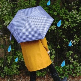 Hazzys (대구신세계)양산겸용 네이비 깅엄체크 경량 우산 (UV차단) HIUM4E100N2 (Daegu Shinsegae) Navy Gingham Check Lightweight Umbrella (UV Protection) HIUM4E100N2