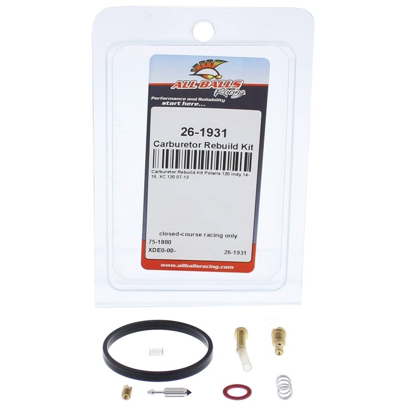 All Balls Racing 26-1931 Carburetor Rebuild Kit Compatible with/Replacement for