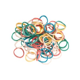 SIBEL pack of 500 small hair bands for braiding - Assorted colours