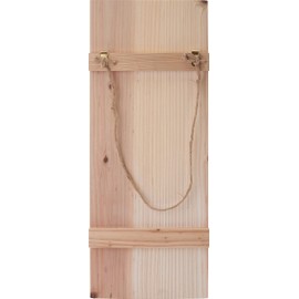 Decorative Wooden Panel with Hanging Bracket, Raw Wood, Various Sizes Approx. 20 x 50 cm