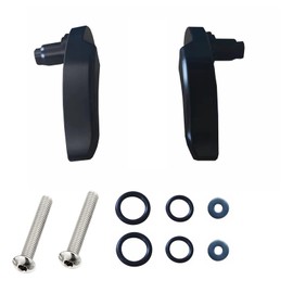 Wauebuly Glossy Black Saddle Bag Latch Kit Replacement for 2014-2024 Harley Davidson Electric Glide, Ultra Limited, Street Glide, Road Glide, Tri Glide, Road King