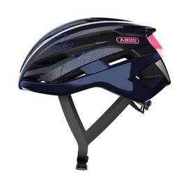 ABUS StormChaser Road Bike Helmet - Lightweight and Comfortable Professional Cycling Helmet for Men and Women - Blue/Pink, Size S