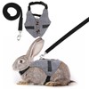 Rabbit Vest Harness and Leash Set Adjustable Formal Suit Style