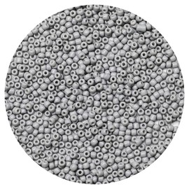 abalorio de vidrio de 3 mm a granel, 200 g (aproximadamente 7200 piezas) – abalorio redondas 8/0 para hacer joyas, arete, pulseras, collares