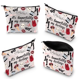 Pretty Little L Inspired Makeup Bag PLL Tv Show Fans Gift Friendship Gift PLL Fiction Tv Zipper Pouch (Immortality My Darlings ku)