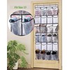 Over The Door Shoe Organizer - 24 Large Mesh Pockets|Door