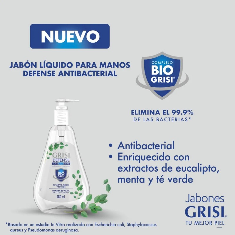 Jabón Líquido Corporal Defense 450ml Grisi