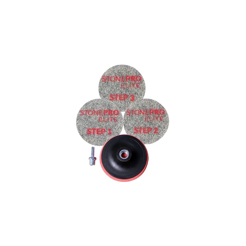 Stone Pro 3-Step Diamond Impregnated Polishing Pads – Ideal for