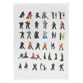 Half a Donkey Strictly Dance Moves Geschirrtuch, groß, Baumwolle